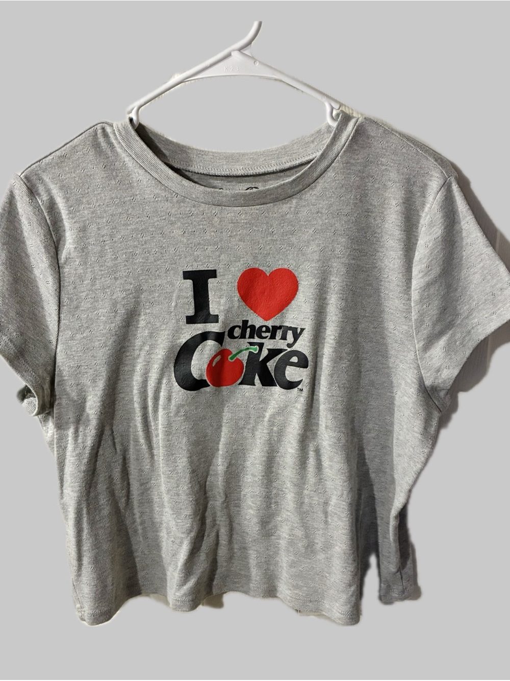 Cherry Coke Crop Tee